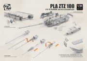 Czołg PLA ZTZ-100 & pojazd bojowy ZRY222 & Robot Wolves BN-001 Border