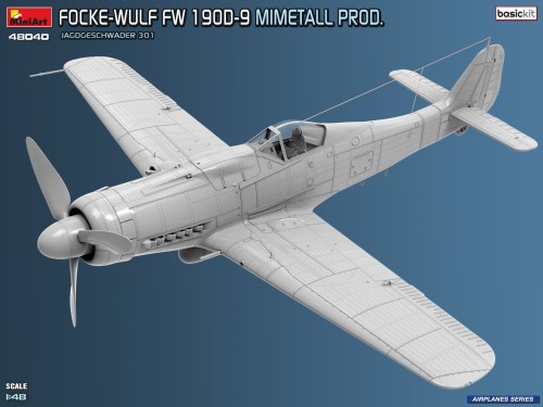 Samolot Focke-Wulf Fw 190D-9 Mimetall Prod. Jagdgeschwader 301 48040 MiniArt