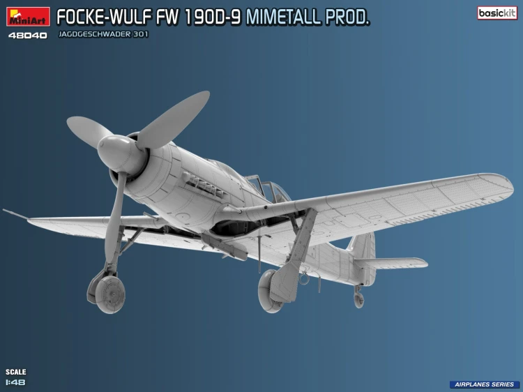 Samolot Focke-Wulf Fw 190D-9 Mimetall Prod. Jagdgeschwader 301 48040 MiniArt