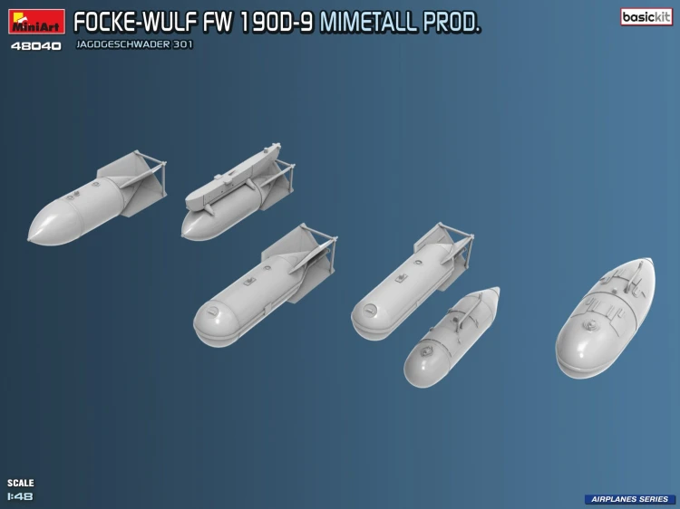 Samolot Focke-Wulf Fw 190D-9 Mimetall Prod. Jagdgeschwader 301 48040 MiniArt