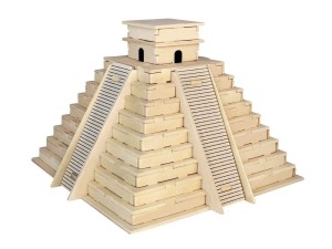 Piramida Majów w Meksyku składanka drewniana puzzle 3D