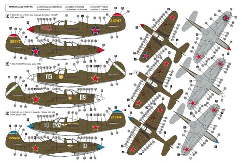Samolot P-39Q/N Airacobra Eastern Front 48046 Hobby 2000
