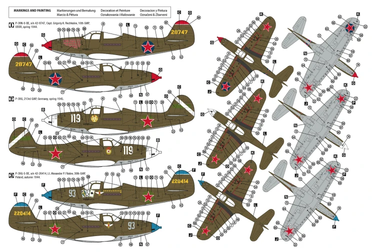 Samolot P-39Q/N Airacobra Eastern Front 48046 Hobby 2000