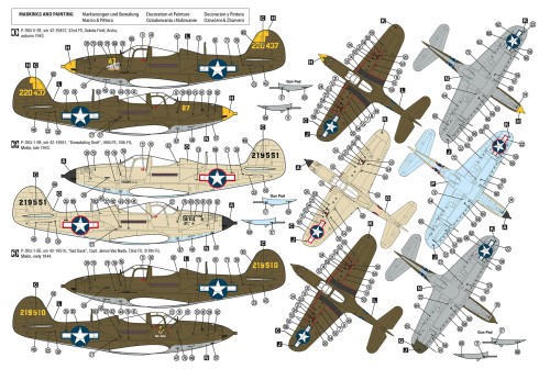 Samolot P-39Q Airacobra USAAF 48047 Hobby 2000