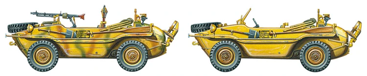 Amfibia VW Schwimmwagen Type 166 (Wide Wheel Version) 35393 Tamiya