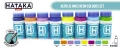 Zestaw tuszy akrylowych Acrylic Inks! Neon Colours Set HTK-QS02 Hataka