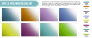 Zestaw tuszy akrylowych Acrylic Inks! Neon Colours Set HTK-QS02 Hataka