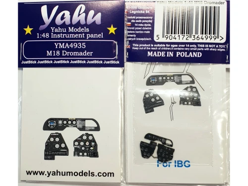 Fototrawiona tablica przyrządów do M18 Dromader YMA4935 Yahu