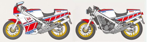 Yamaha RZV500R 14037 Tamiya