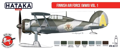 Zestaw farb akrylowych Finnish Air Force (WWII) Vol.1 HTK-AS117 Hataka