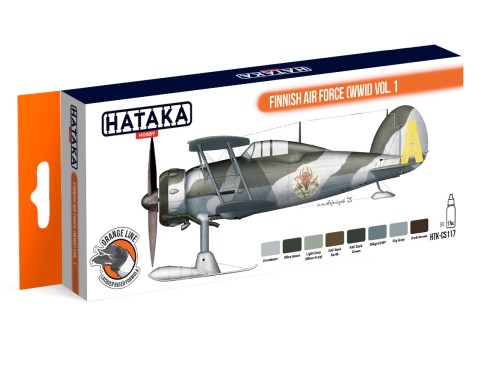 Zestaw farb celulozowych Finnish Air Force (WWII) Vol.1 HTK-CS117 Hataka