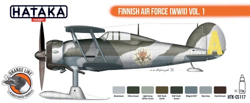 Zestaw farb celulozowych Finnish Air Force (WWII) Vol.1 HTK-CS117 Hataka