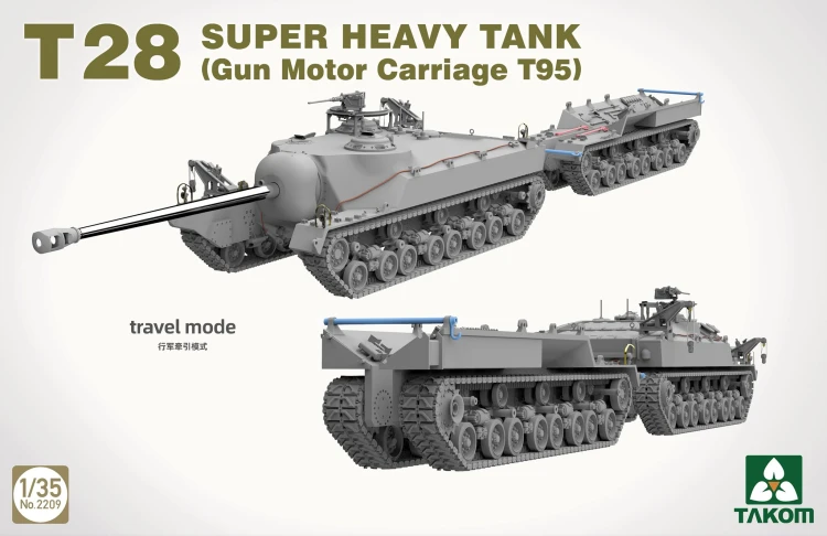 Czołg T28 Super Heavy Tank (Gun Motor Carriage T95) 2209 Takom