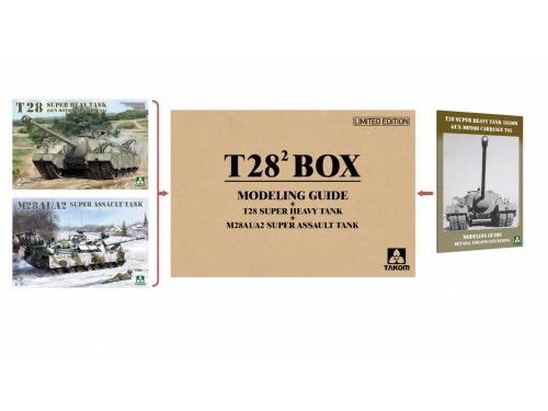 Czołg T28 Super Heavy Tank & M28A1/A2 & Modeling Guide 2209W Takom