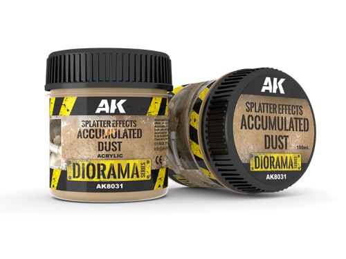 Splatter Effects Accumulated Dust Acrylic Diorama Series AK8031 AK Interactive