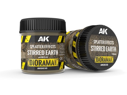 Splatter Effects Stirred Earth Acrylic Diorama Series AK8030 AK Interactive