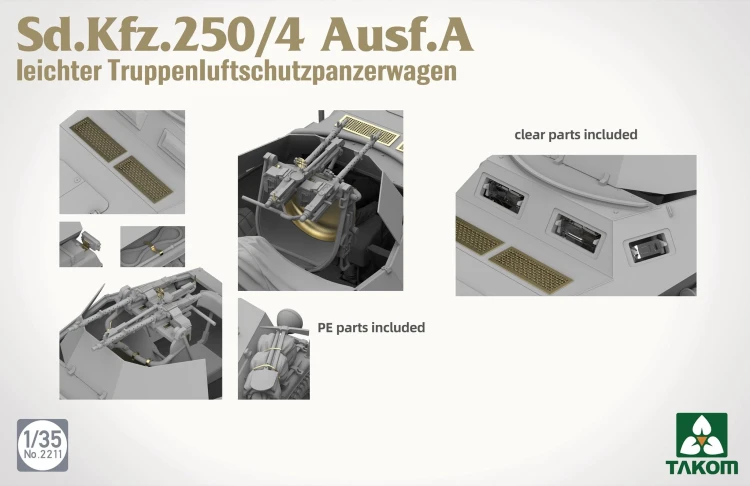 Sd.Kfz.250/4 Ausf.A Leichter Truppenluftschutzpanzerwagen 2211 Takom