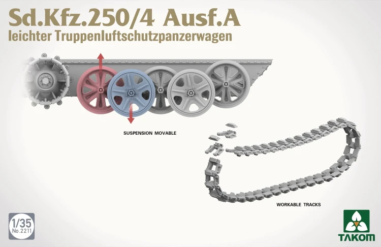 Sd.Kfz.250/4 Ausf.A Leichter Truppenluftschutzpanzerwagen 2211 Takom