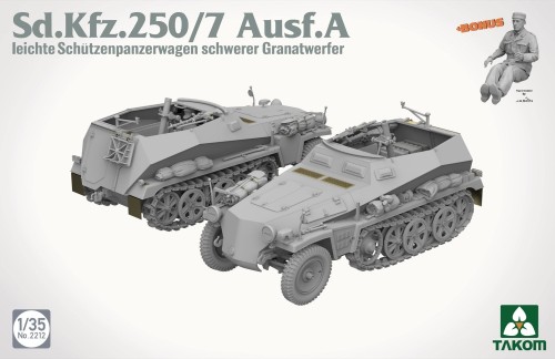 Sd.Kfz.250/7 Ausf.A leichter Schutzenpanzerwagen schwerer Granatwerfer 2212 Takom