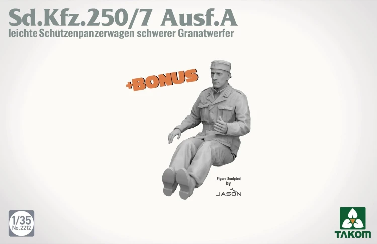 Sd.Kfz.250/7 Ausf.A leichter Schutzenpanzerwagen schwerer Granatwerfer 2212 Takom