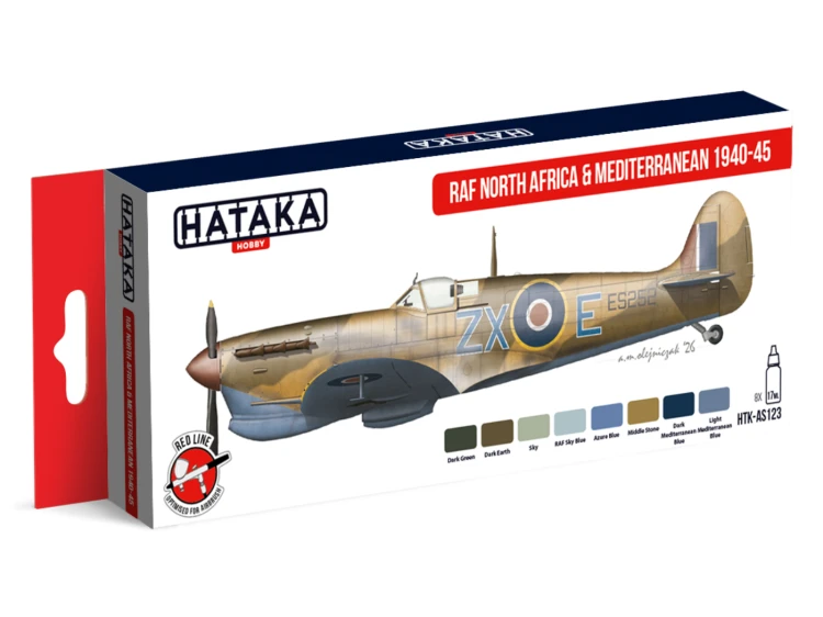 Zestaw farb akrylowych RAF North Africa & Mediterranean 1940-45 HTK-AS123 Hataka