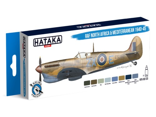 Zestaw farb akrylowych RAF North Africa & Mediterranean 1940-45 HTK-BS123 Hataka