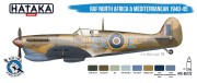 Zestaw farb akrylowych RAF North Africa & Mediterranean 1940-45 HTK-BS123 Hataka