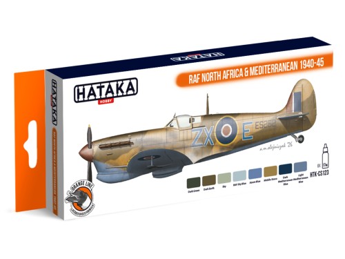 Zestaw farb celulozowych RAF North Africa & Mediterranean 1940-45 HTK-CS123 Hataka