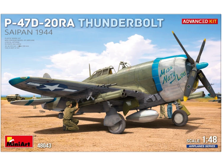 Samolot Republic P-47D-20RA Thunderbolt Saipan 1944 48043 MiniArt