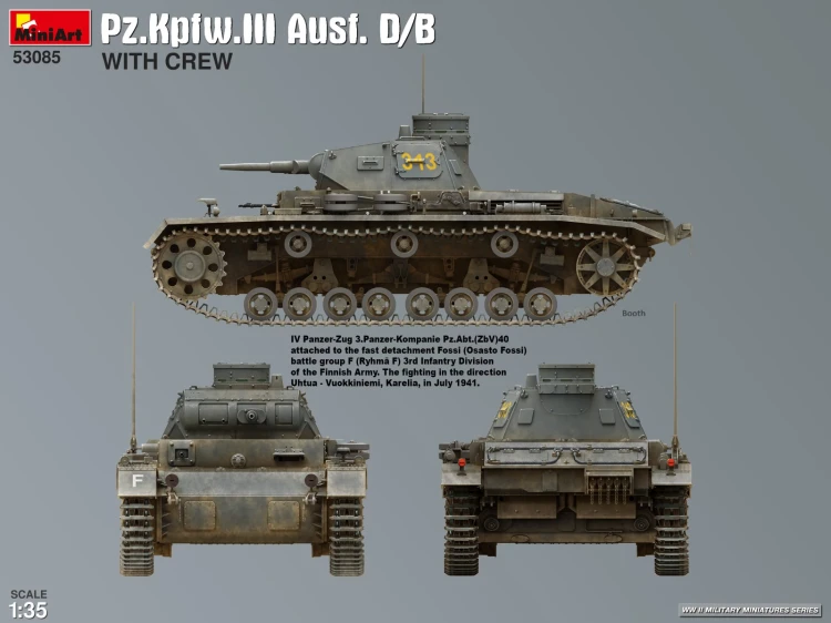 Czołg Pz.Kpfw.III Ausf. D/B 53085 MiniArt