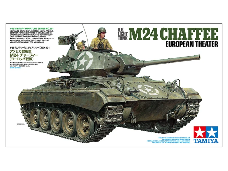 Czołg U.S. Light Tank M24 Chaffee European Theater 35391 Tamiya