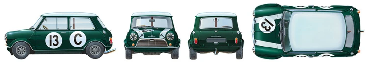 Morris Mini Cooper Racing 24130 Tamiya
