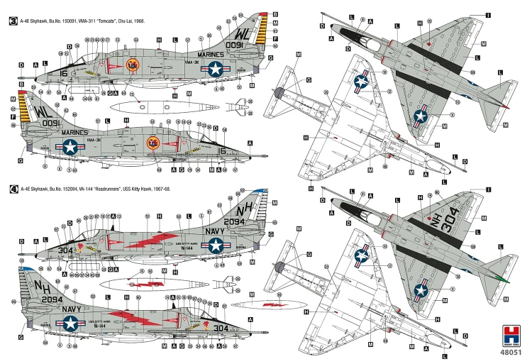 Samolot Douglas A-4E/F Skyhawk 48051 Hobby 2000