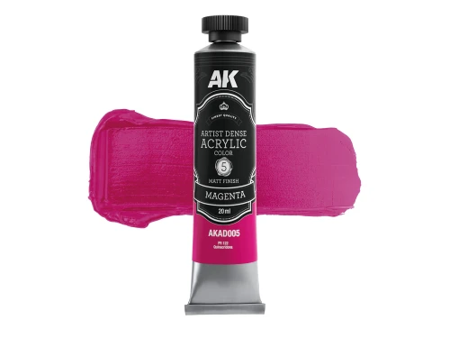 Farba akrylowa Artist Dense Acrylic Color Magenta AKAD005 AK Interactive