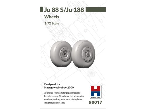 3D printed resin parts for Ju 88 S / Ju 188 90017 Hobby 2000