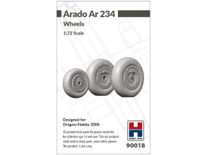 3D printed resin parts for Arado Ar 234