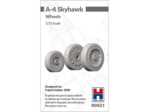 3D printed resin parts for A-4 Skyhawk 90021 Hobby 2000