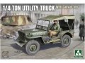 Willys MB Jeep 1/4 Ton Utility Truck With Canvas Top 2214 Takom