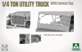 Willys MB Jeep 1/4 Ton Utility Truck With Canvas Top 2214 Takom