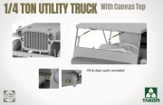 Willys MB Jeep 1/4 Ton Utility Truck With Canvas Top 2214 Takom