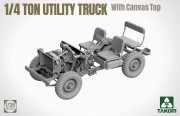 Willys MB Jeep 1/4 Ton Utility Truck With Canvas Top 2214 Takom