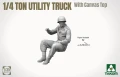 Willys MB Jeep 1/4 Ton Utility Truck With Canvas Top 2214 Takom