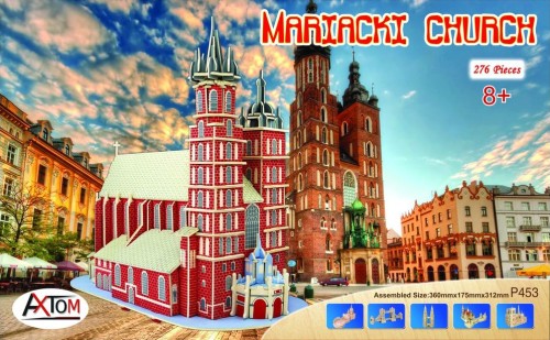 Kościół Mariacki w Krakowie składanka drewniana puzzle 3D P453 Sea-Land