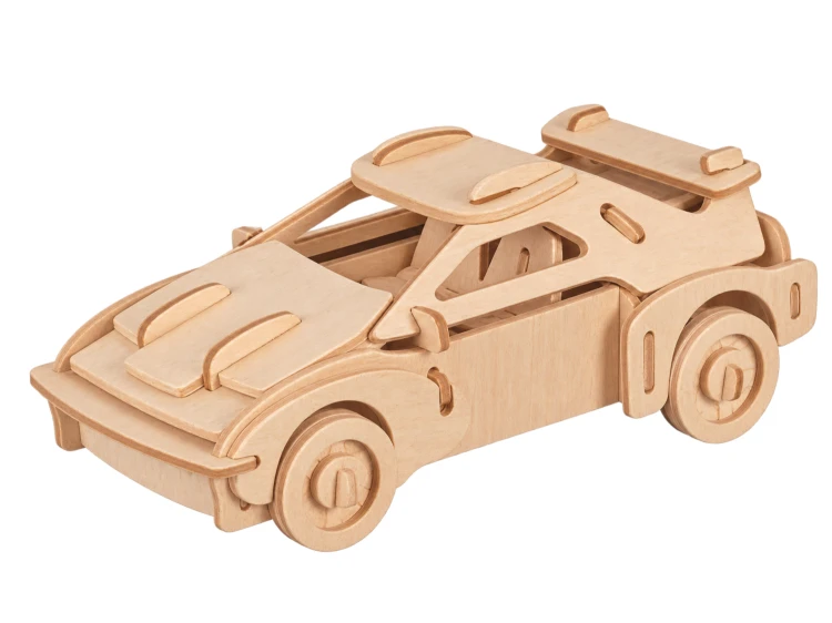Samochód wyścigowy składanka drewniana puzzle 3D P065A Sea-Land