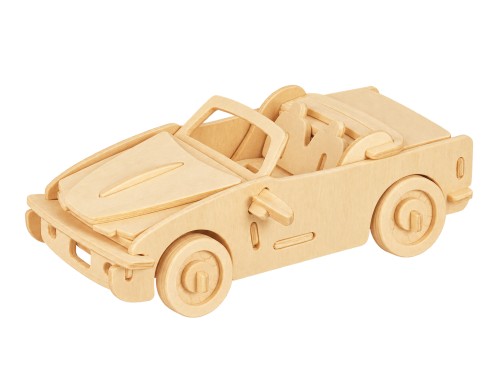 Samochód sportowy kabriolet składanka drewniana puzzle 3D P067A Sea-Land
