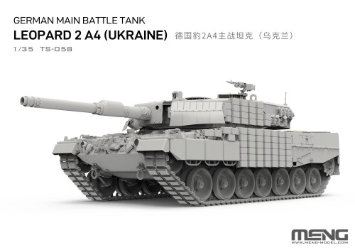 Czołg German Main Battle Tank Leopard 2A4 (Ukraine) TS-058 Meng