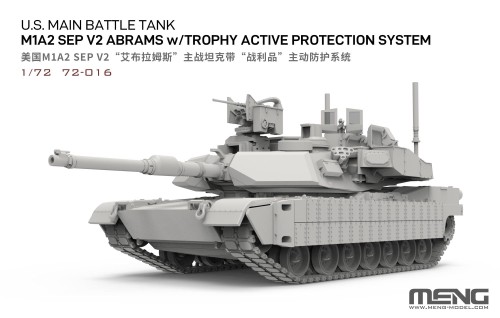 Czołg M1A2 SEP V2 Abrams w/Trophy Active Protection System 72-016 Meng