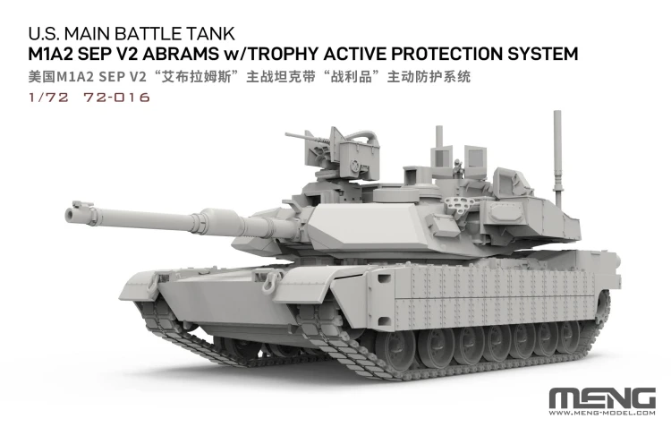 Czołg M1A2 SEP V2 Abrams w/Trophy Active Protection System 72-016 Meng