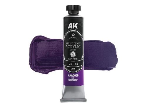 Farba akrylowa Artist Dense Acrylic Color Violet AKAD009 AK Interactive