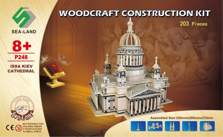 Katedra w Kijowie składanka drewniana puzzle 3D P248 Sea-Land